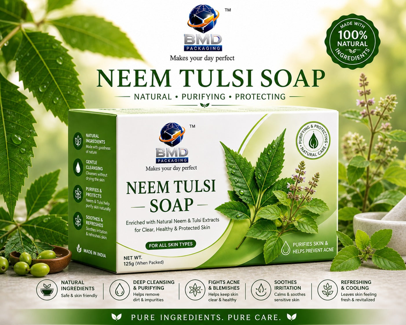 Neem Tulasi Herbal Soap